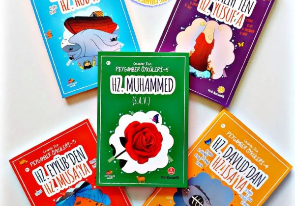 Kur’an’da geçen peygamberleri hikâye diliyle anlatan, çocuklara özel 5 kitaplık dini seri