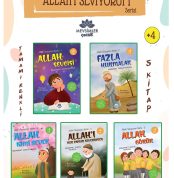 Allah'ı Seviyorum Serisi-5 Kitap kitap seti - okul öncesi çocuklar için eğitici ve değer odaklı içerikler sunar.