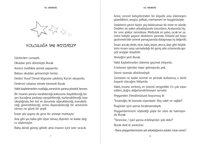 Hz. Ebubekir’in hayatını anlatan 9 yaş ve üstü çocuklara yönelik İslam tarihi kitabı