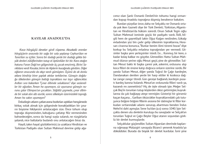 Osman Bey’in Osmanlı Devleti’ni kurmasını anlatan gençlik kitabı