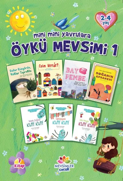 3–7 yaş arası çocuklar için hazırlanmış, hayal gücü ve değer temelli 7 ayrı resimli hikâye kitabından oluşan “Öykü Mevsimi – 1” serisi