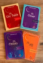 Çocuklar için dört halifenin hayatını anlatan 4 kitaplık dini set