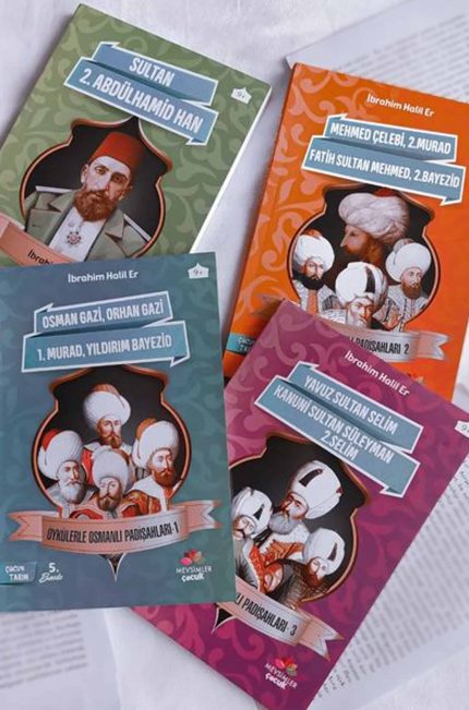Osmanlı padişahlarının hayatlarını anlatan, 9 yaş üstü çocuklara özel 4 kitaplık tarih serisi