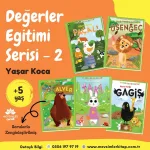 Değerler Eğitimi Serisi 5 Kitap kitap seti - okul öncesi çocuklar için eğitici ve değer odaklı içerikler sunar.