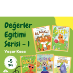 Değerler Eğitimi Serisi 5 Kitap kitap seti - okul öncesi çocuklar için eğitici ve değer odaklı içerikler sunar.