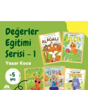 Değerler Eğitimi Serisi 5 Kitap kitap seti - okul öncesi çocuklar için eğitici ve değer odaklı içerikler sunar.