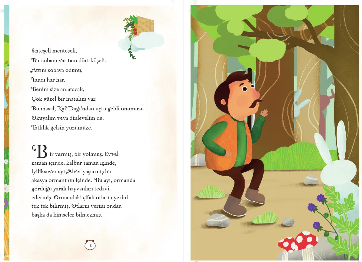 Yaralı hayvanları iyileştiren Ayı Alver’in ormandaki dostluk ve affetme hikâyesi