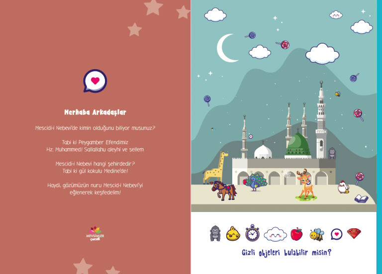 Peygamber Efendimizin mescidini Medine üzerinden çocuklara sevdiren etkinlik kitabı