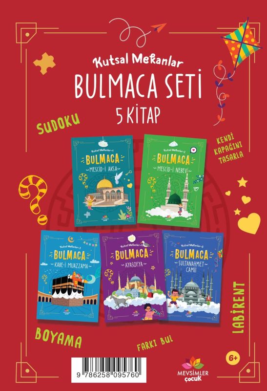 Kutsal Mekanlar Bulmaca Serisi 5 Kitap kitap seti - okul öncesi çocuklar için eğitici ve değer odaklı içerikler sunar.