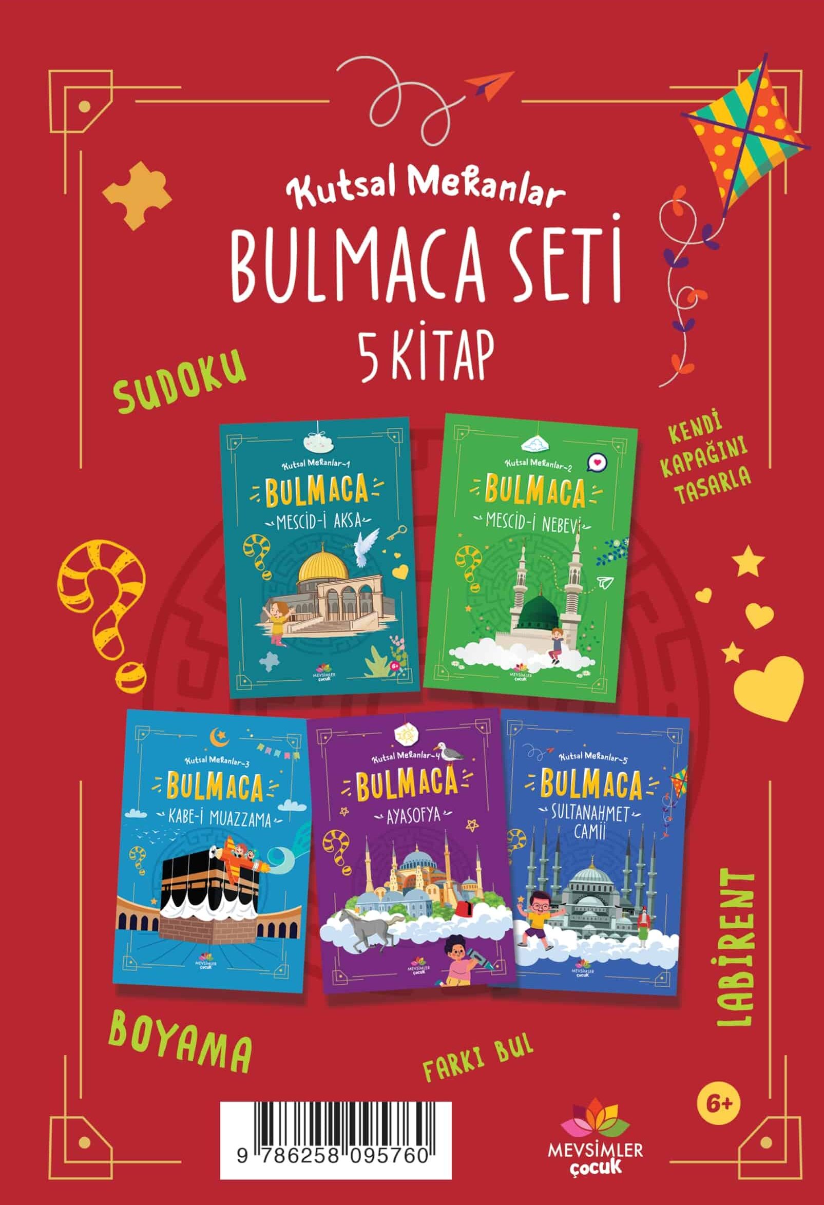 Kutsal Mekanlar Bulmaca Serisi 5 Kitap || 5+ Yaş Kutsal Mekanlar Bulmaca Serisi 5 Kitap kitap seti - okul öncesi çocuklar için eğitici ve değer odaklı içerikler sunar.