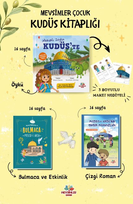 Kudüs’ü çocukların gözünden anlatan üç kitaplık özel seri – hikâye ve etkinlik bir arada