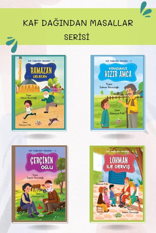 Kaf Dağından Masallar Serisi 4 kitap kitap seti - okul öncesi çocuklar için eğitici ve değer odaklı içerikler sunar.